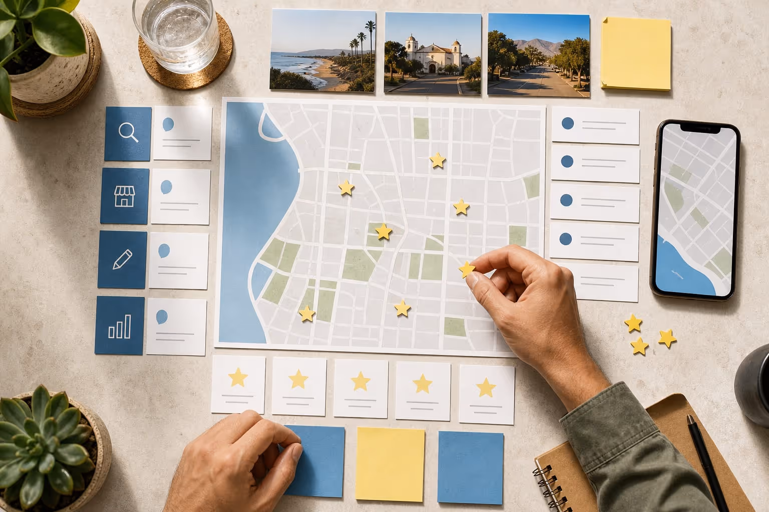 Local search marketing connects place, service, proof, and action.