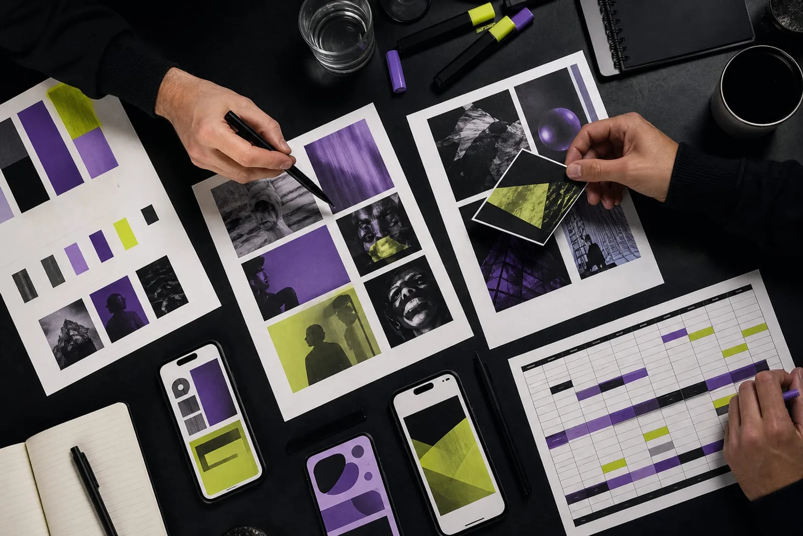 A paid-media creative and landing-page testing workspace